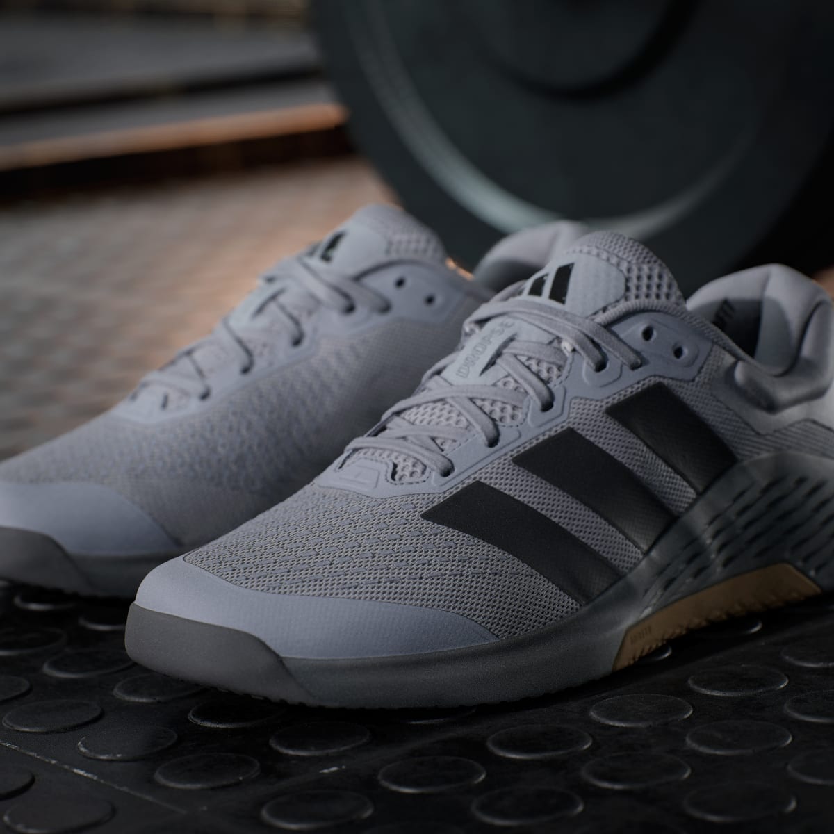 Adidas Men's Dropset 4 Training Shoes - Grey / Carbon / Grey Five - Image 9