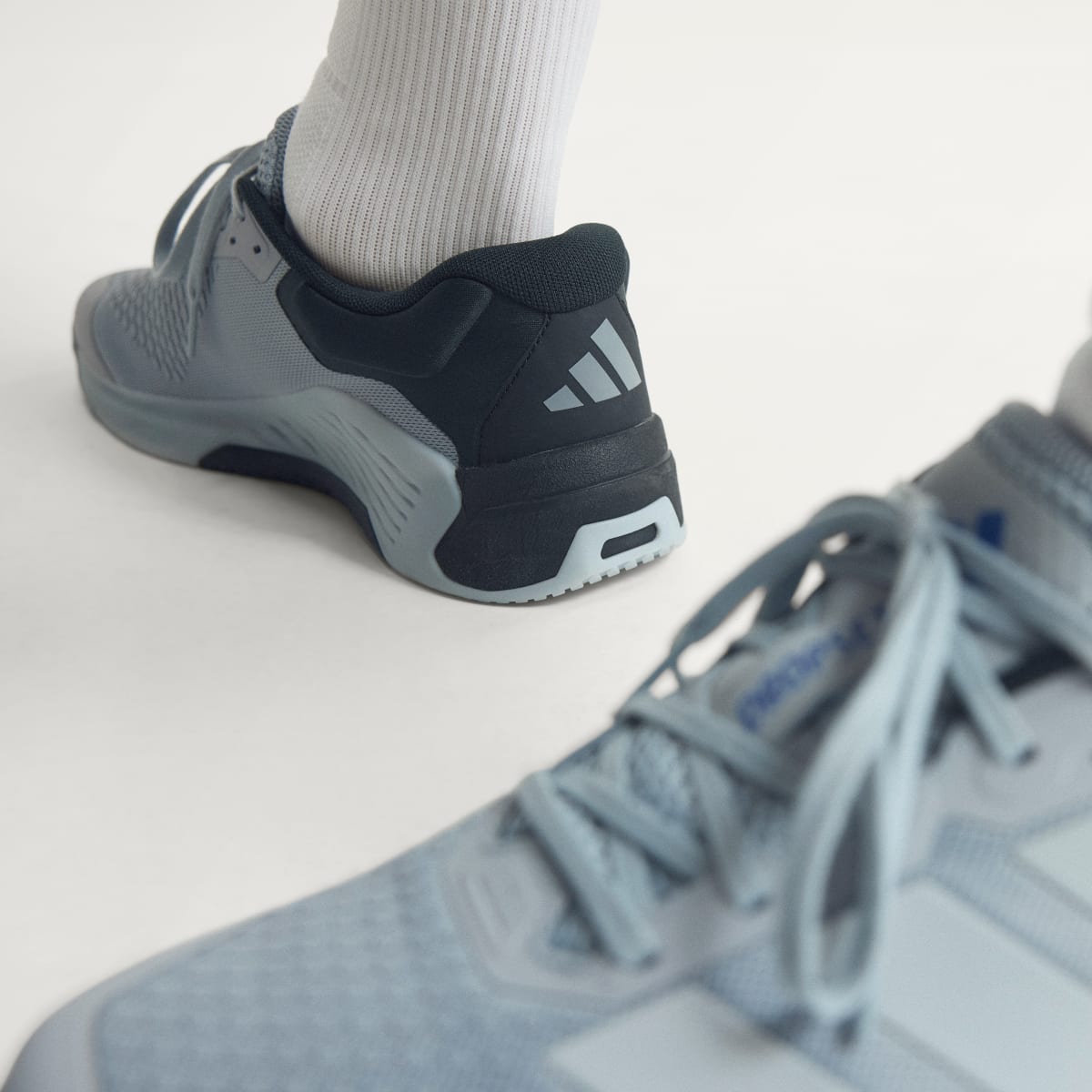 Adidas Men's Dropset 4 Training Shoes - Halo Silver / Cloud White / Core Black - Image 6
