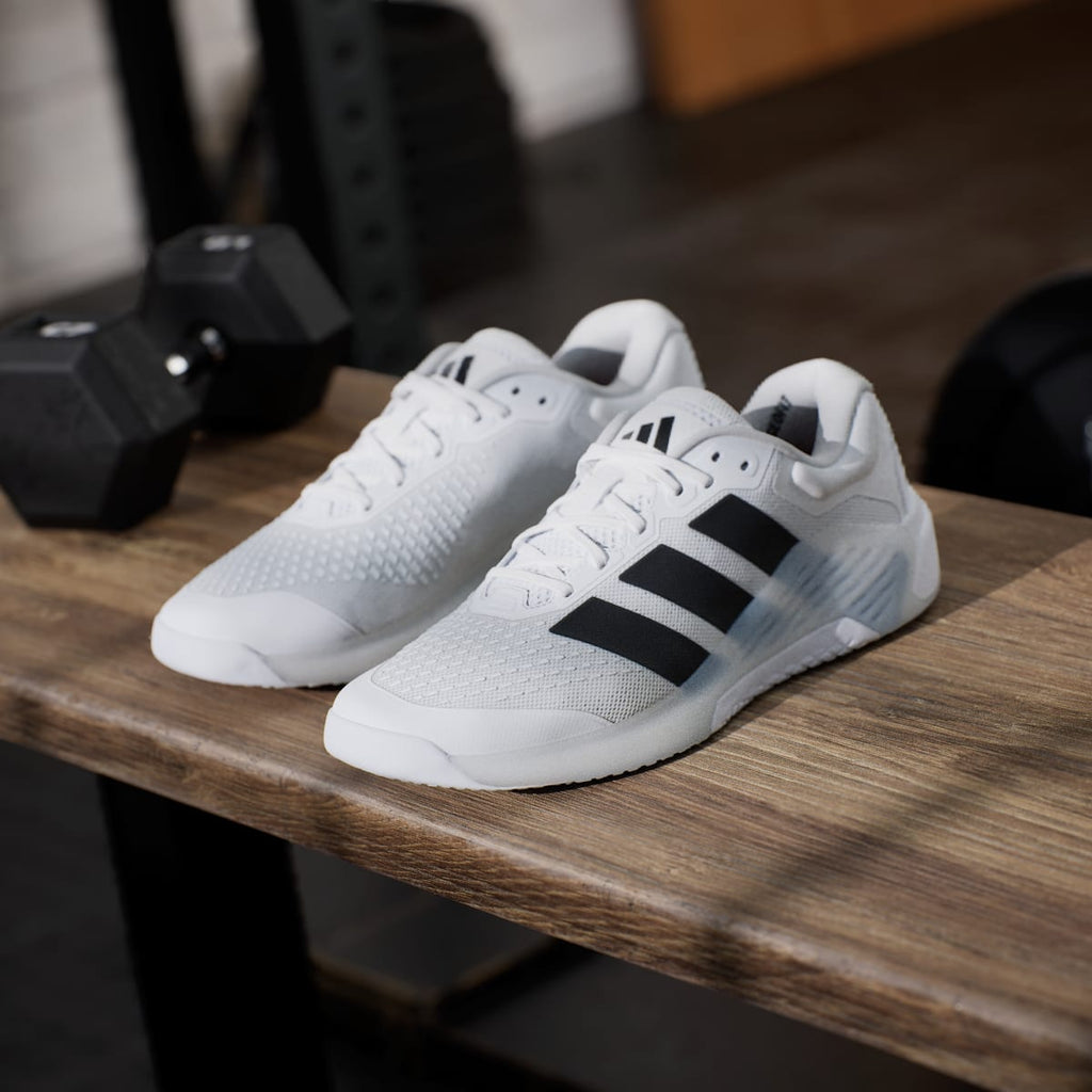 Adidas Men's Dropset 4 Training Shoes - Cloud White / Core Black / Lucid Red - Image 5