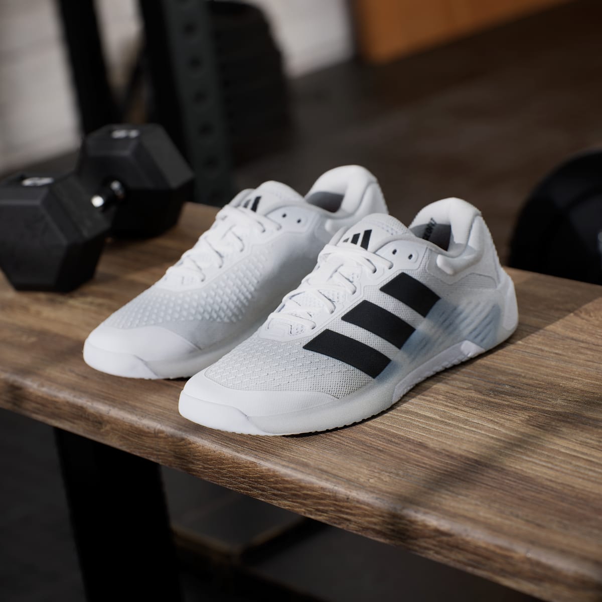 Adidas Men's Dropset 4 Training Shoes - Cloud White / Core Black / Lucid Red - Image 5