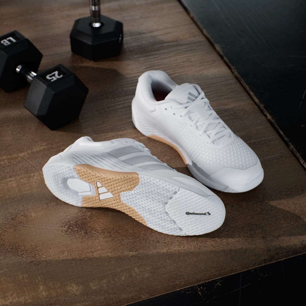 Adidas Men's Dropset 4 Training Shoes - Cloud White / Halo Silver / Cloud White - Image 4