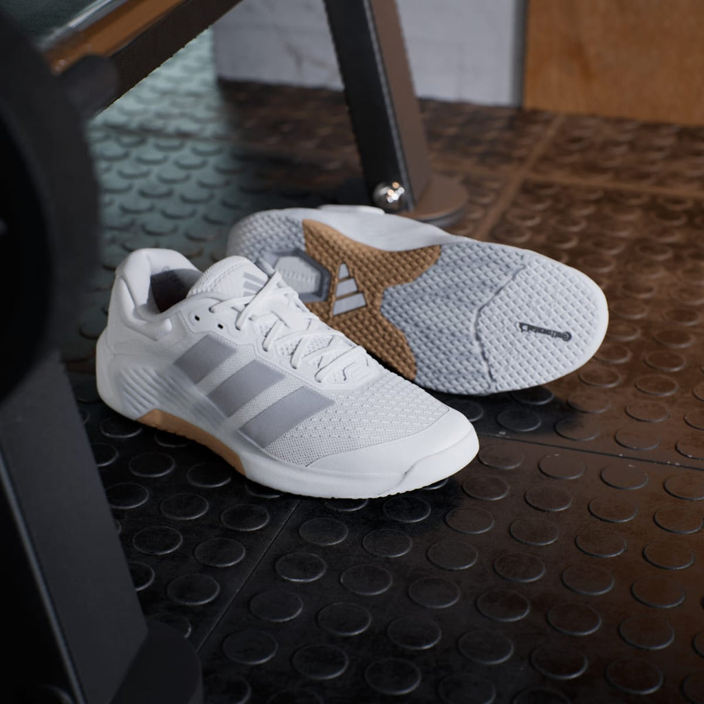 Adidas Men's Dropset 4 Training Shoes - Cloud White / Halo Silver / Cloud White - Image 8