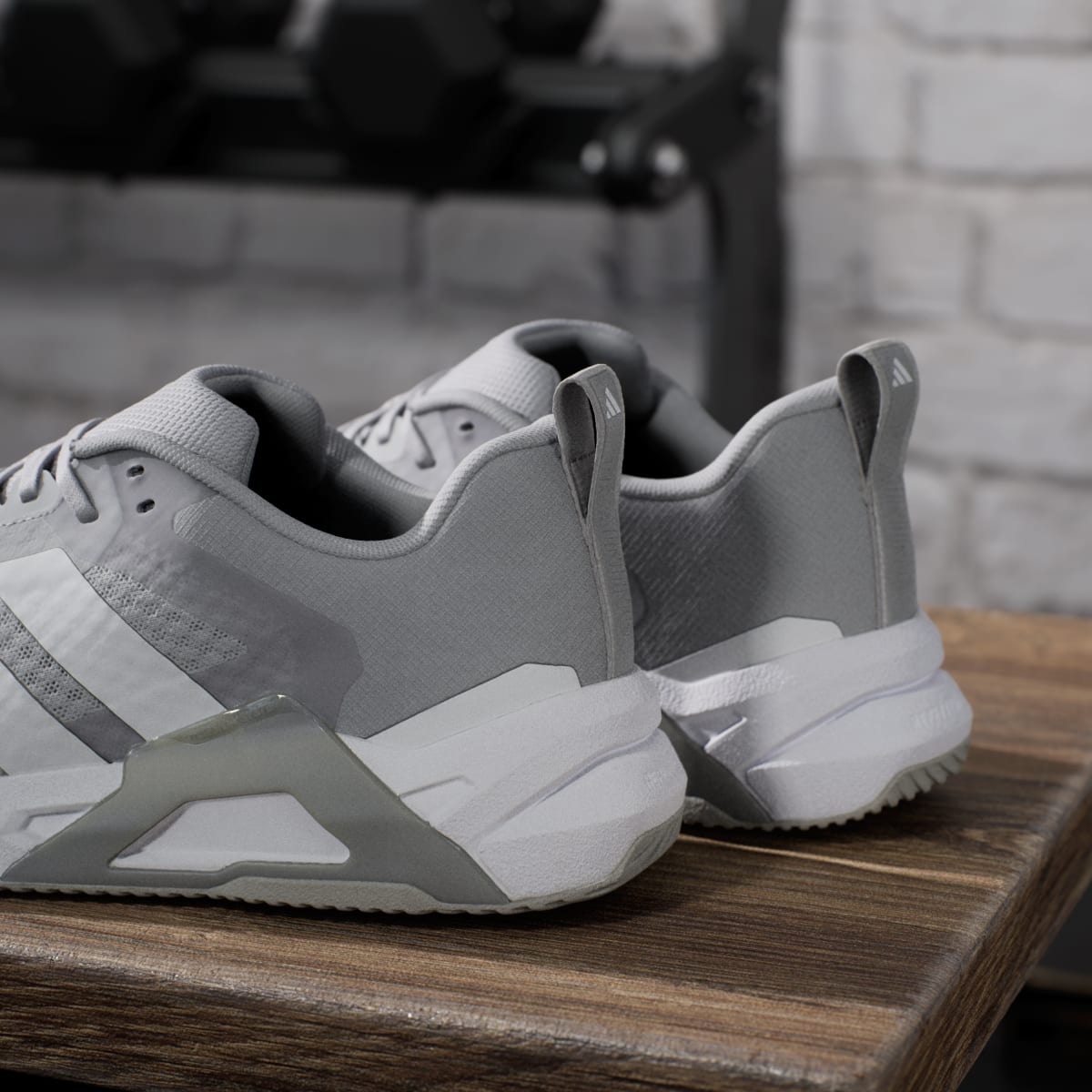 Adidas Men's Dropset Control Training Shoes - Grey Two / Cloud White / Cloud White - Image 10