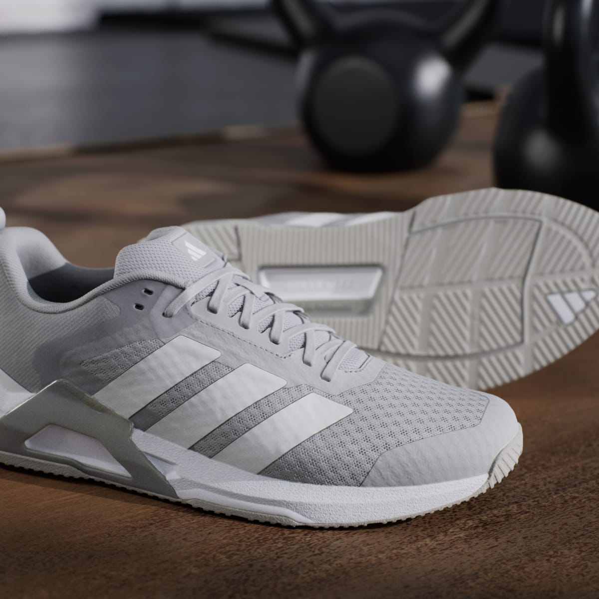 Adidas Men's Dropset Control Training Shoes - Grey Two / Cloud White / Cloud White - Image 11
