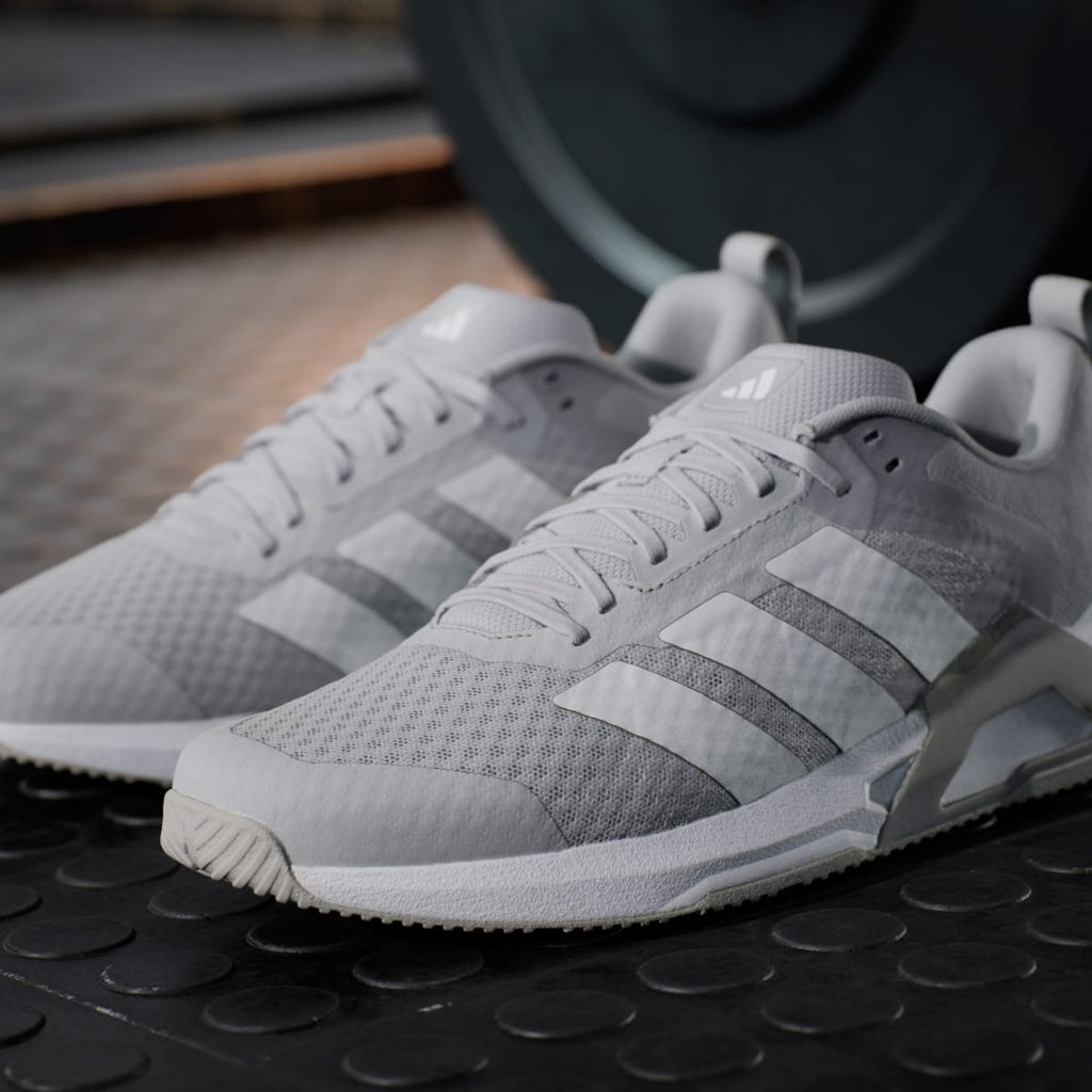 Adidas Men's Dropset Control Training Shoes - Grey Two / Cloud White / Cloud White - Image 9