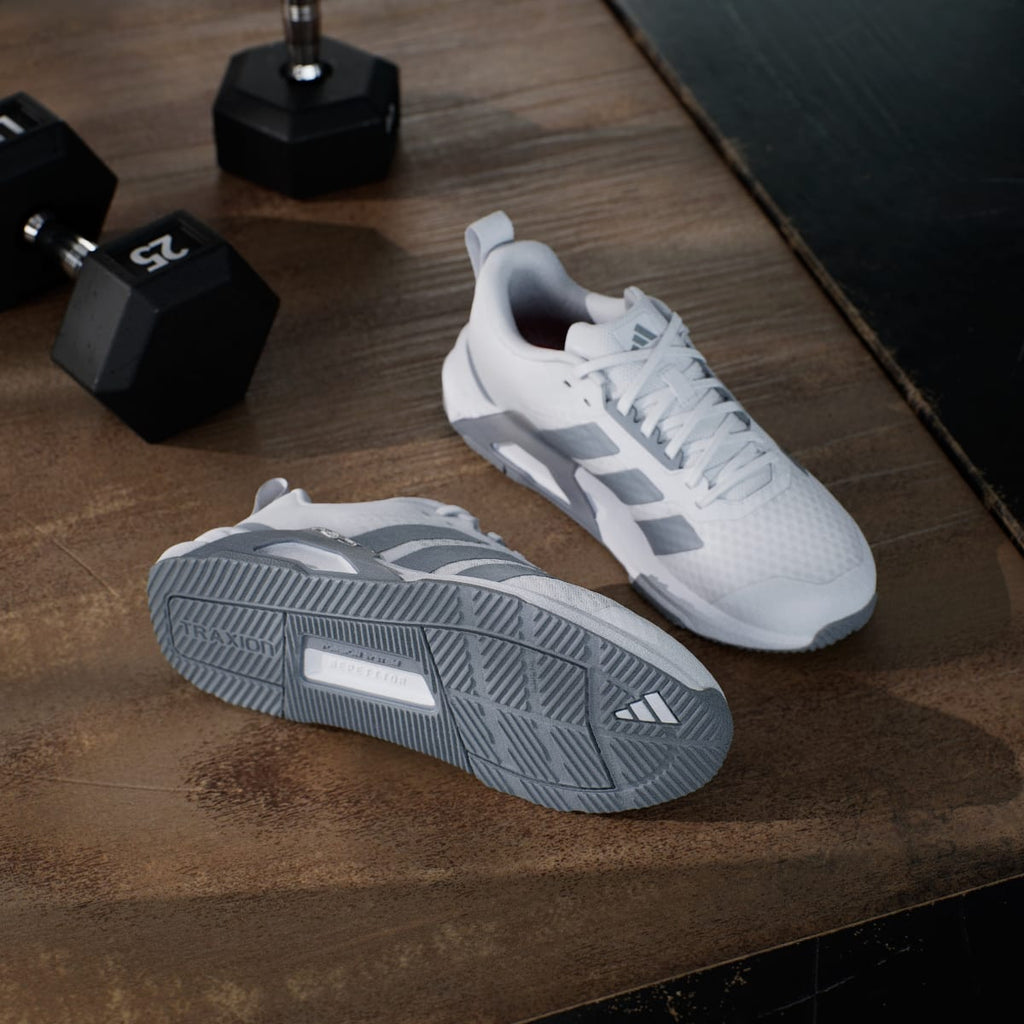 Adidas Women's Dropset Control Training Shoes - Cloud White / Grey / Lucid Red - Image 4