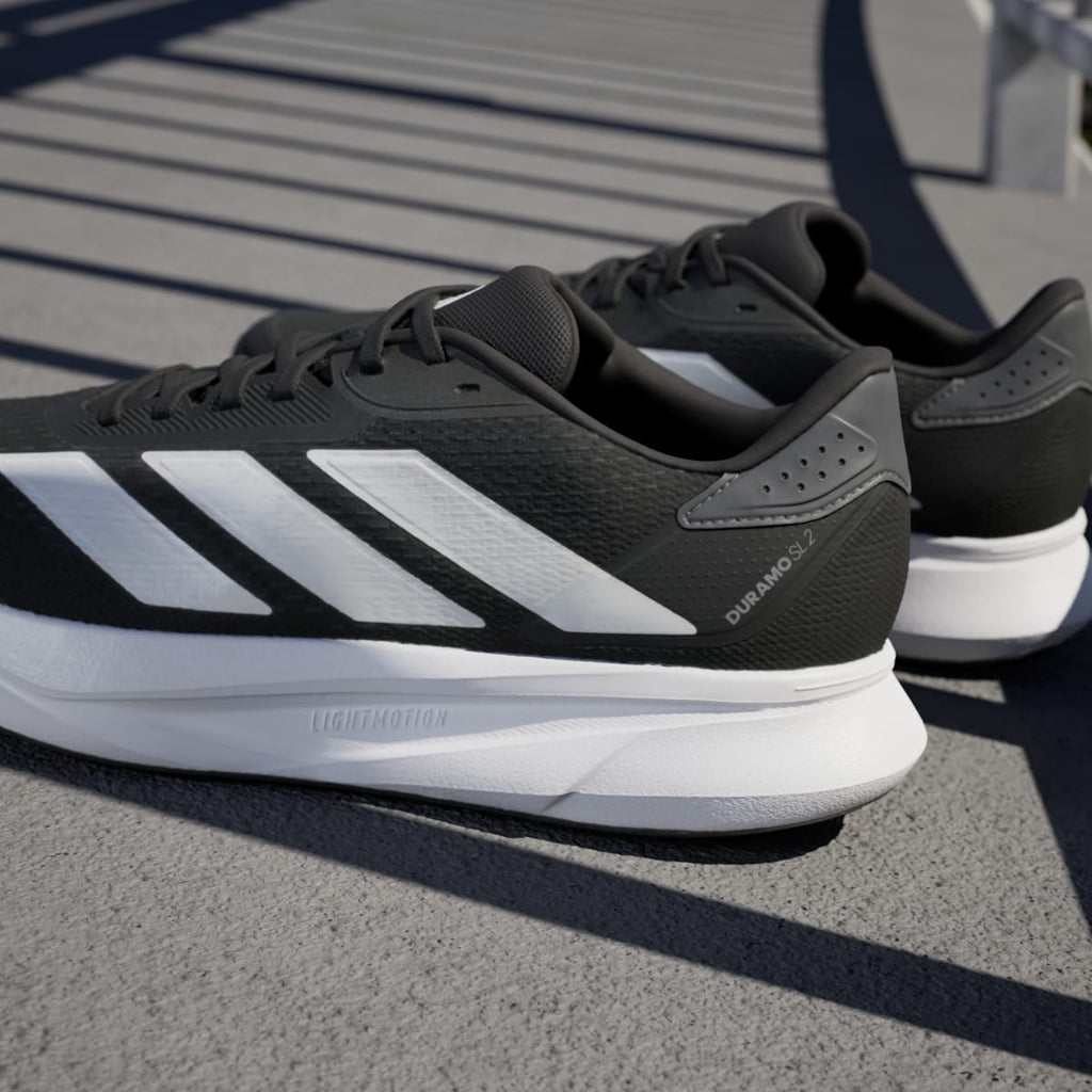 Adidas Men's Duramo SL 2 Wide Running Shoes - Core Black / Cloud White / Grey Five - Image 10
