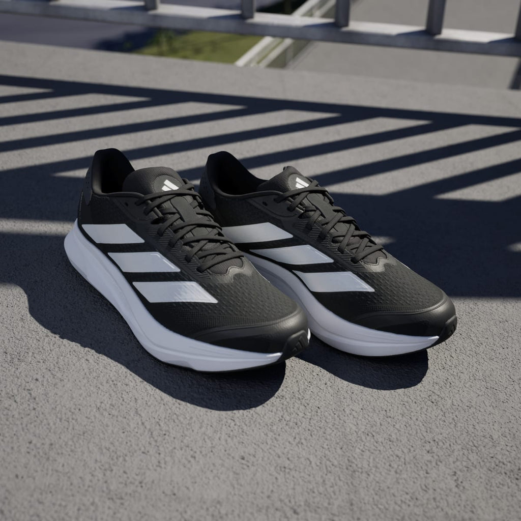 Adidas Men's Duramo SL 2 Wide Running Shoes - Core Black / Cloud White / Grey Five - Image 5