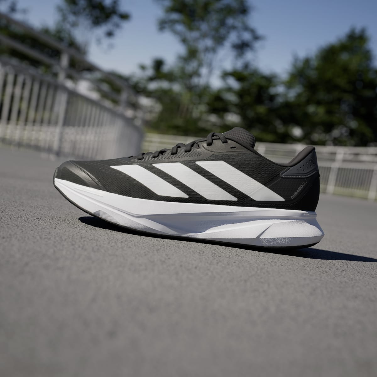 Adidas Men's Duramo SL 2 Wide Running Shoes - Core Black / Cloud White / Grey Five - Image 7