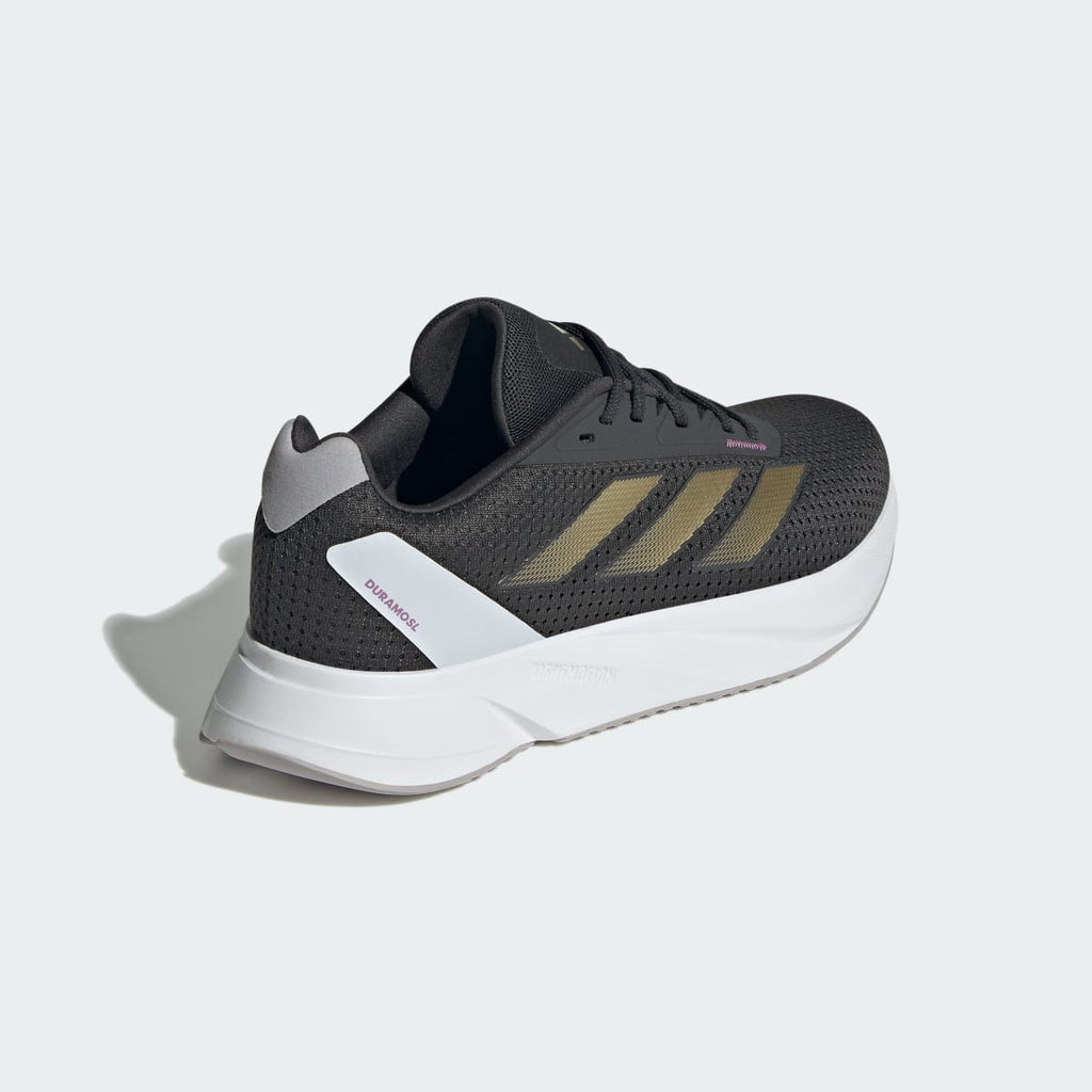 Adidas Women's Duramo SL Shoes - Carbon / Gold Metallic / Preloved Purple - Image 5