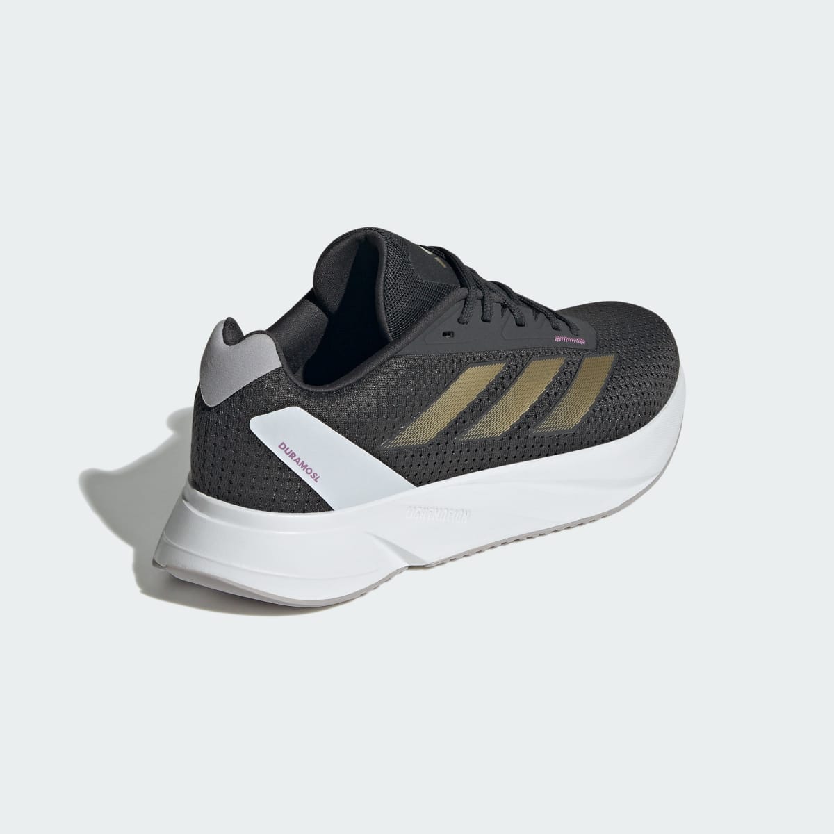 Adidas Women's Duramo SL Shoes - Carbon / Gold Metallic / Preloved Purple - Image 5
