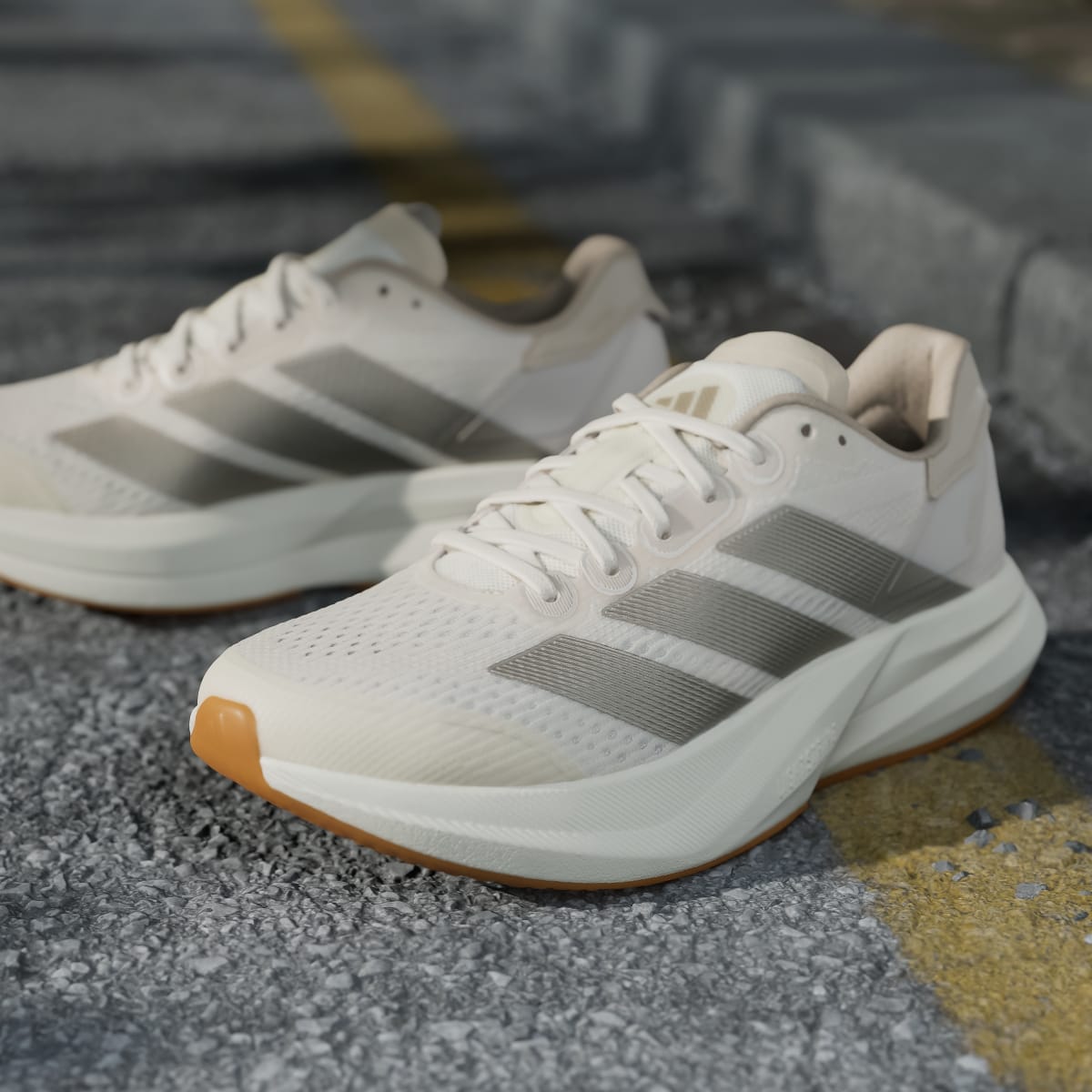 Adidas Women's Duramo Speed 2 Running Shoes - Chalk White / Cyber Metallic / Crystal Linen - Image 8
