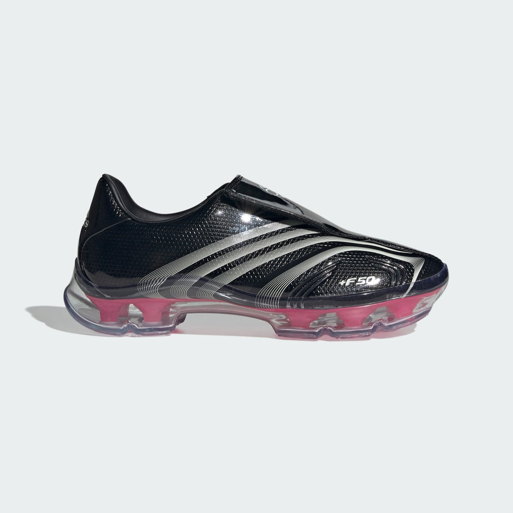 Adidas Women's F50 ADIFRAME SHOES - Core Black / Zero Metalic / Lucid Pink - Image 1
