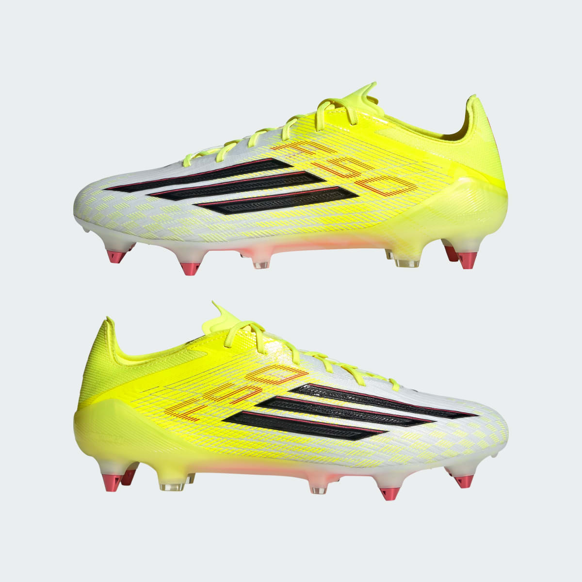 Adidas Women's F50 ELITE Soft Ground Soccer Cleats - Team Solar Yellow 2 / Core Black / Lucid Red - Image 8