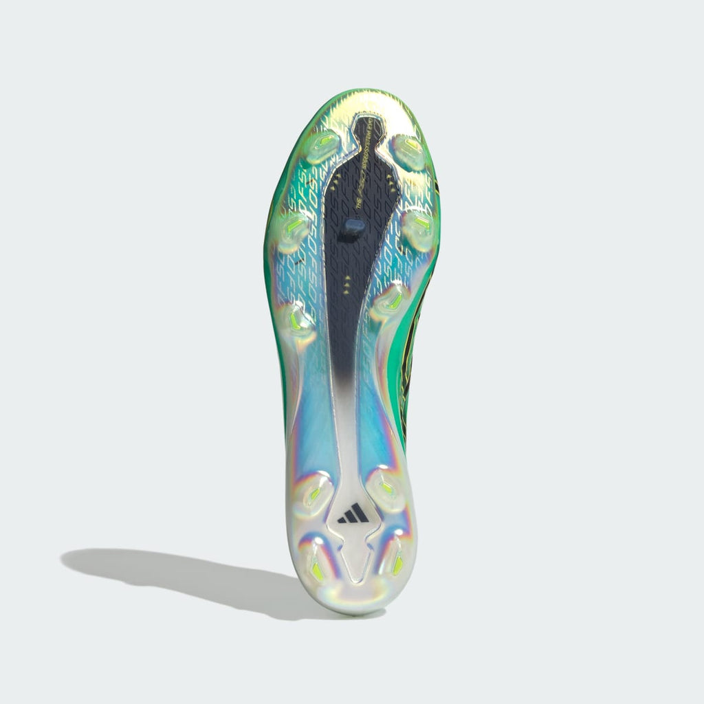 Adidas Men's F50 HYPERFAST EVO Firm Ground Soccer Cleats - Pulse Mint / Core Black / Solar Lemon - Image 4