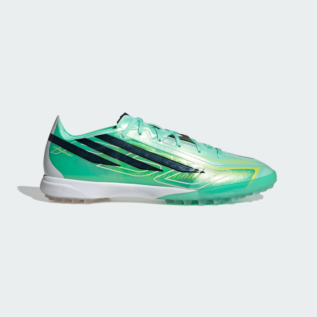 Adidas Women's F50 HYPERFAST PRO Turf Soccer Cleats - Pulse Mint / Core Black / Solar Lemon - Image 2