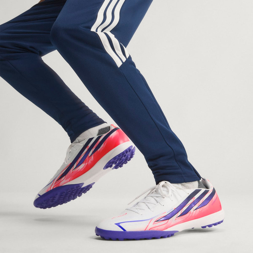 Adidas Women's F50 Hyperfast League Turf Soccer Cleats - Cloud White / Solar Purple / Solar Turbo - Image 2