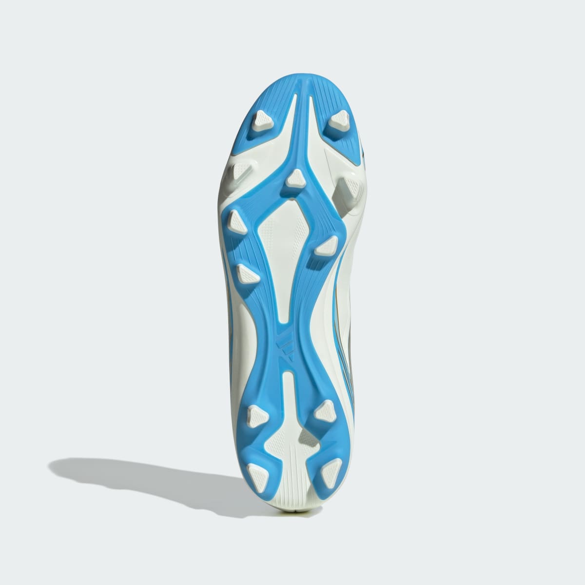 Adidas Women's F50 Messi Club Firm Ground / Multi Ground Soccer Cleats - Ivory / Semi Blue Burst / Icey Blue - Image 4
