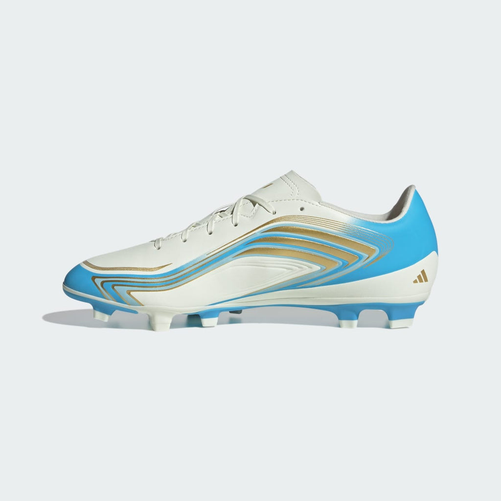 Adidas Women's F50 Messi Club Firm Ground / Multi Ground Soccer Cleats - Ivory / Semi Blue Burst / Icey Blue - Image 7