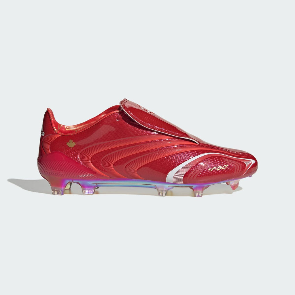 Adidas Women's F50 Tunit Firm Ground Soccer Cleats - Power Red / Hi-Res Red / Cloud White - Image 2