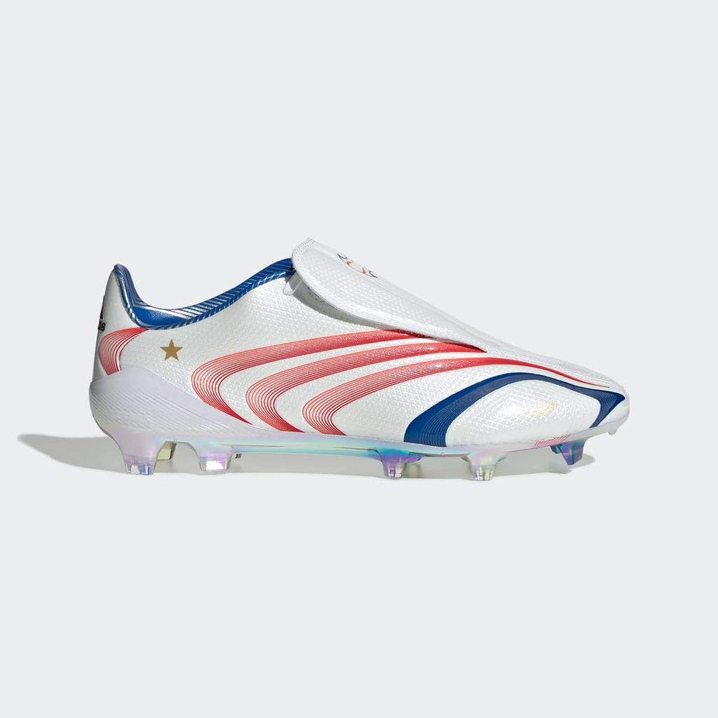 Adidas Women's F50 Tunit Firm Ground Soccer Cleats - Cloud White / Vivid Red / Royal Blue - Image 2