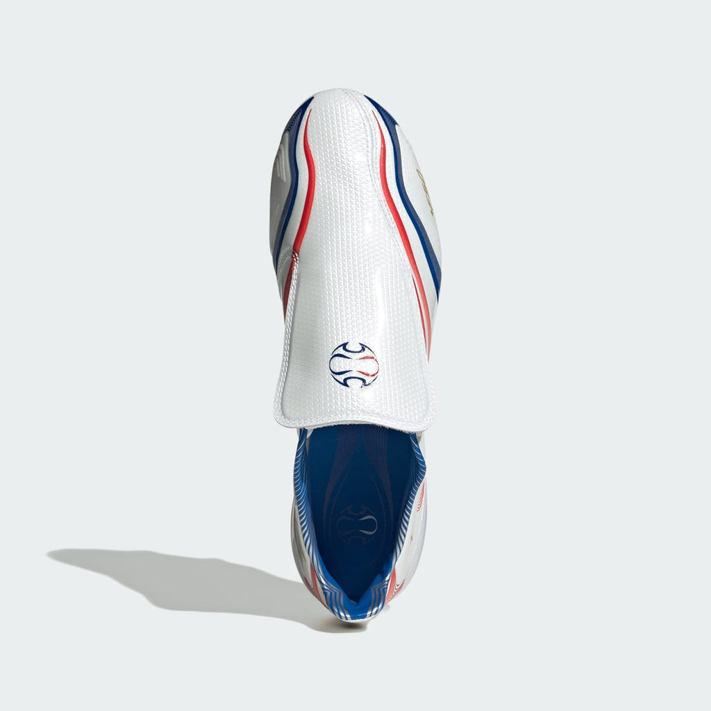 Adidas Women's F50 Tunit Firm Ground Soccer Cleats - Cloud White / Vivid Red / Royal Blue - Image 3
