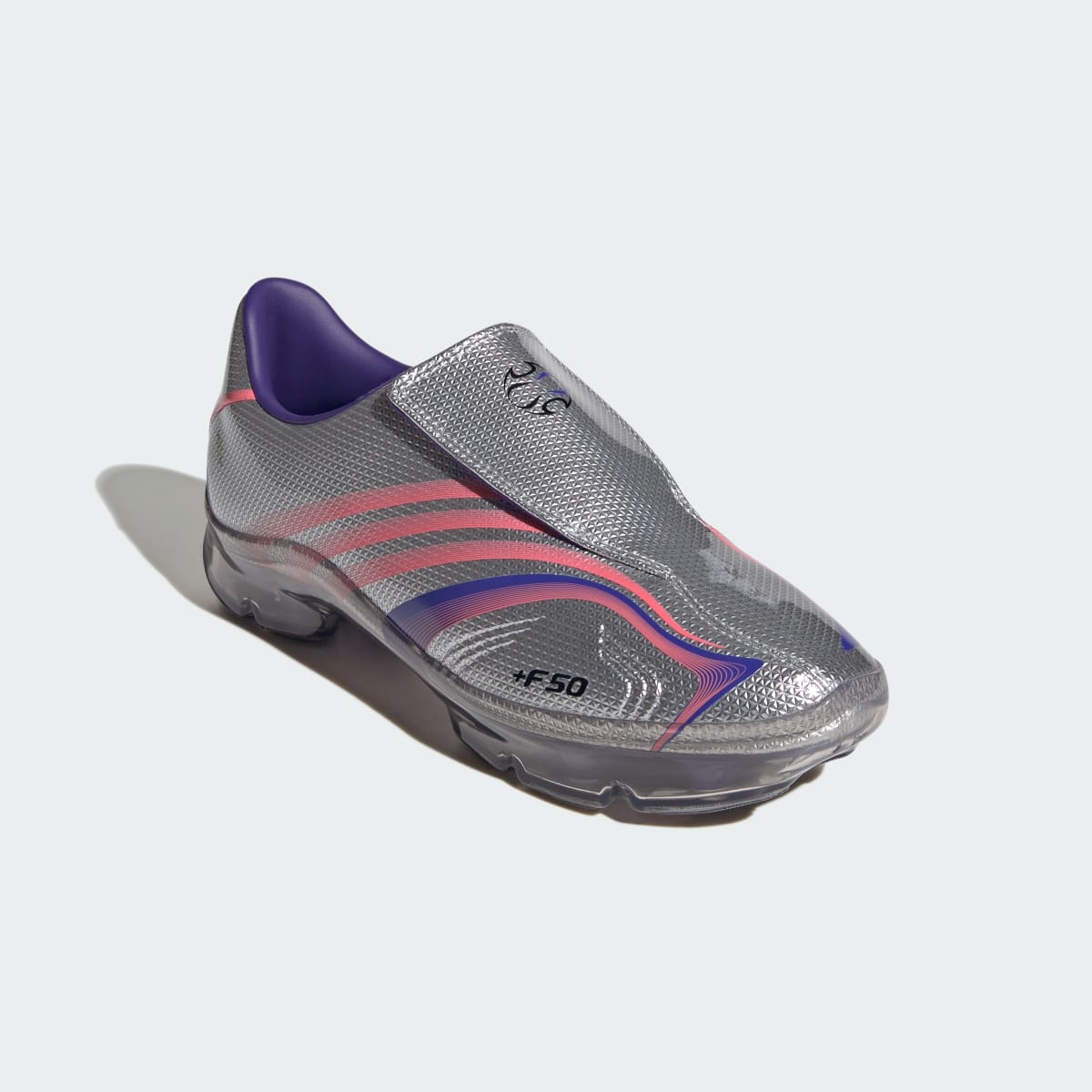 Adidas Women's F50 WALKABLE SHOES - Solar Purple / Solar Turbo / Silver Metallic - Image 4