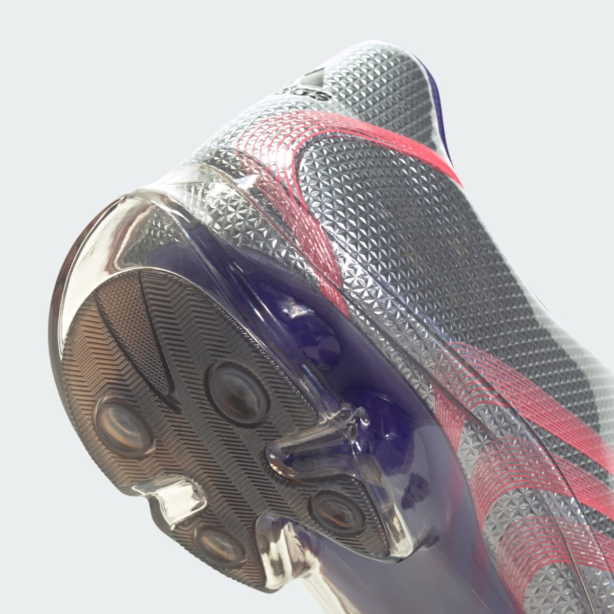 Adidas Men's F50 WALKABLE SHOES - Solar Purple / Solar Turbo / Silver Metallic - Image 9