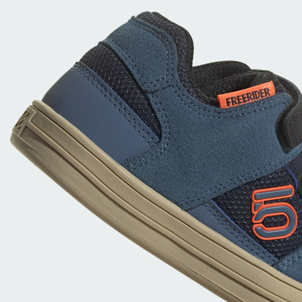 Adidas Kids' Five Ten Freerider Hook-and-Loop Mountain Bike Shoes - Legend Ink / Wonder Steel / Impact Orange - Image 8