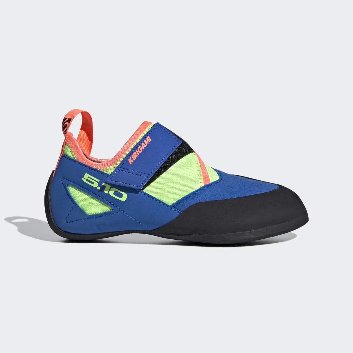 Adidas Kids' Five Ten Kirigami Climbing Shoes - Glow Blue / Signal Coral / Signal Green - Image 1