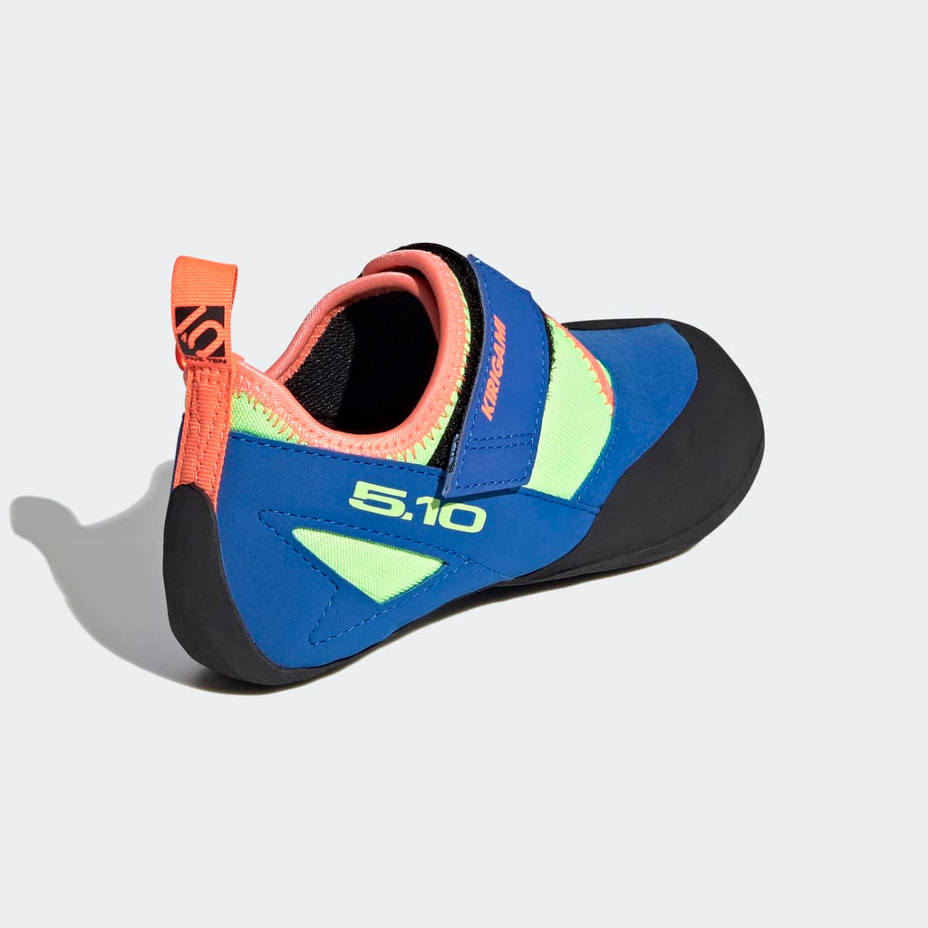 Adidas Kids' Five Ten Kirigami Climbing Shoes - Glow Blue / Signal Coral / Signal Green - Image 5