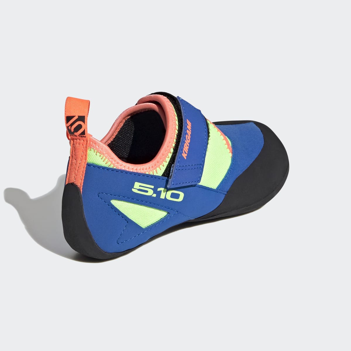 Adidas Kids' Five Ten Kirigami Climbing Shoes - Glow Blue / Signal Coral / Signal Green - Image 5