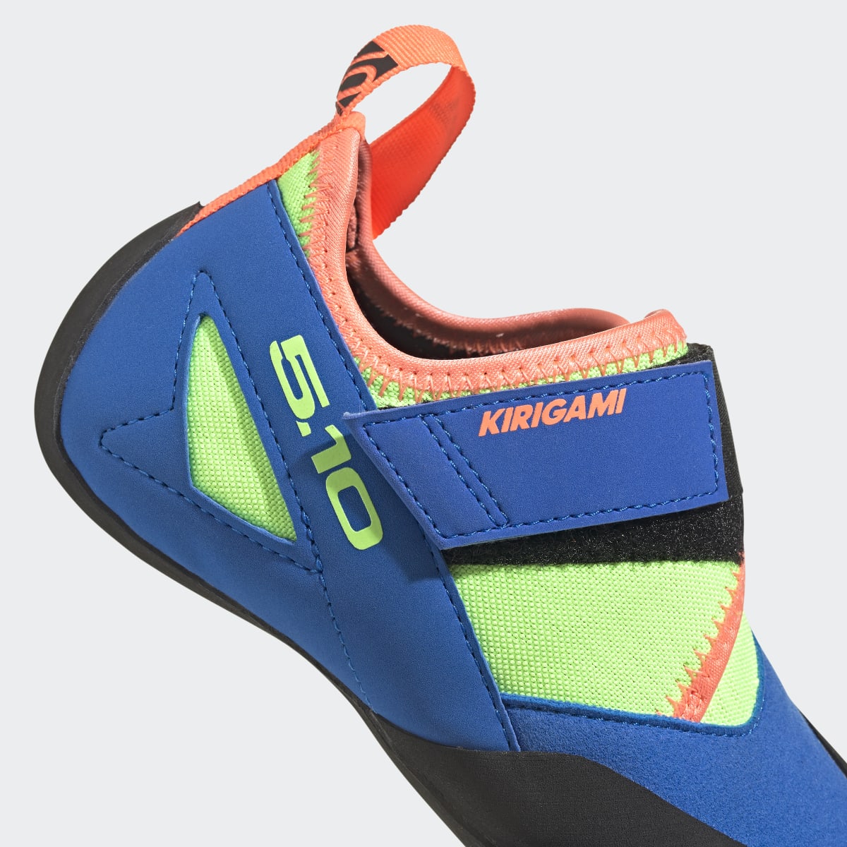 Adidas Kids' Five Ten Kirigami Climbing Shoes - Glow Blue / Signal Coral / Signal Green - Image 7