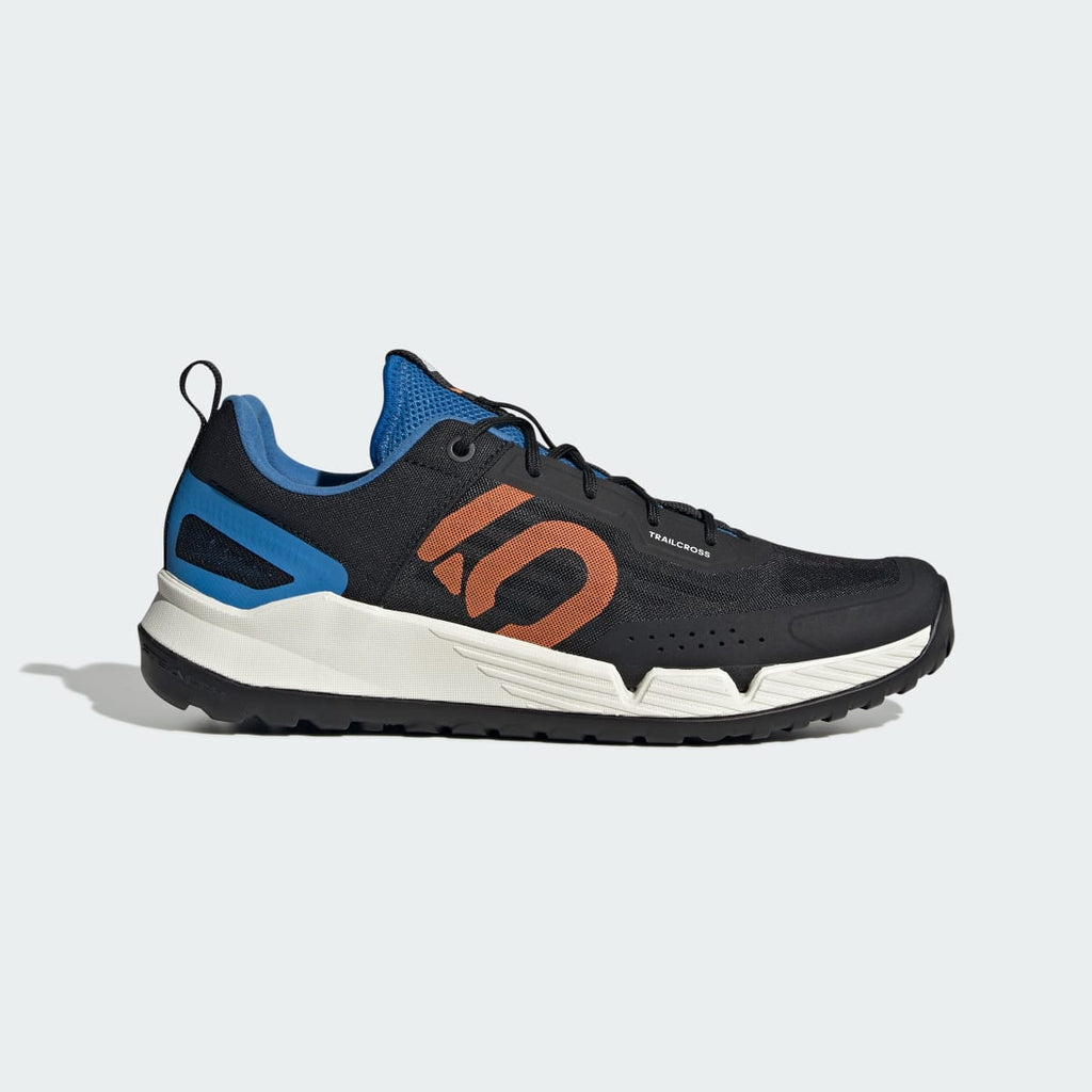 Adidas Men's Five Ten Trailcross LT Mountain Bike Shoes - Core Black / Pure Orange / Ray Blue - Image 1
