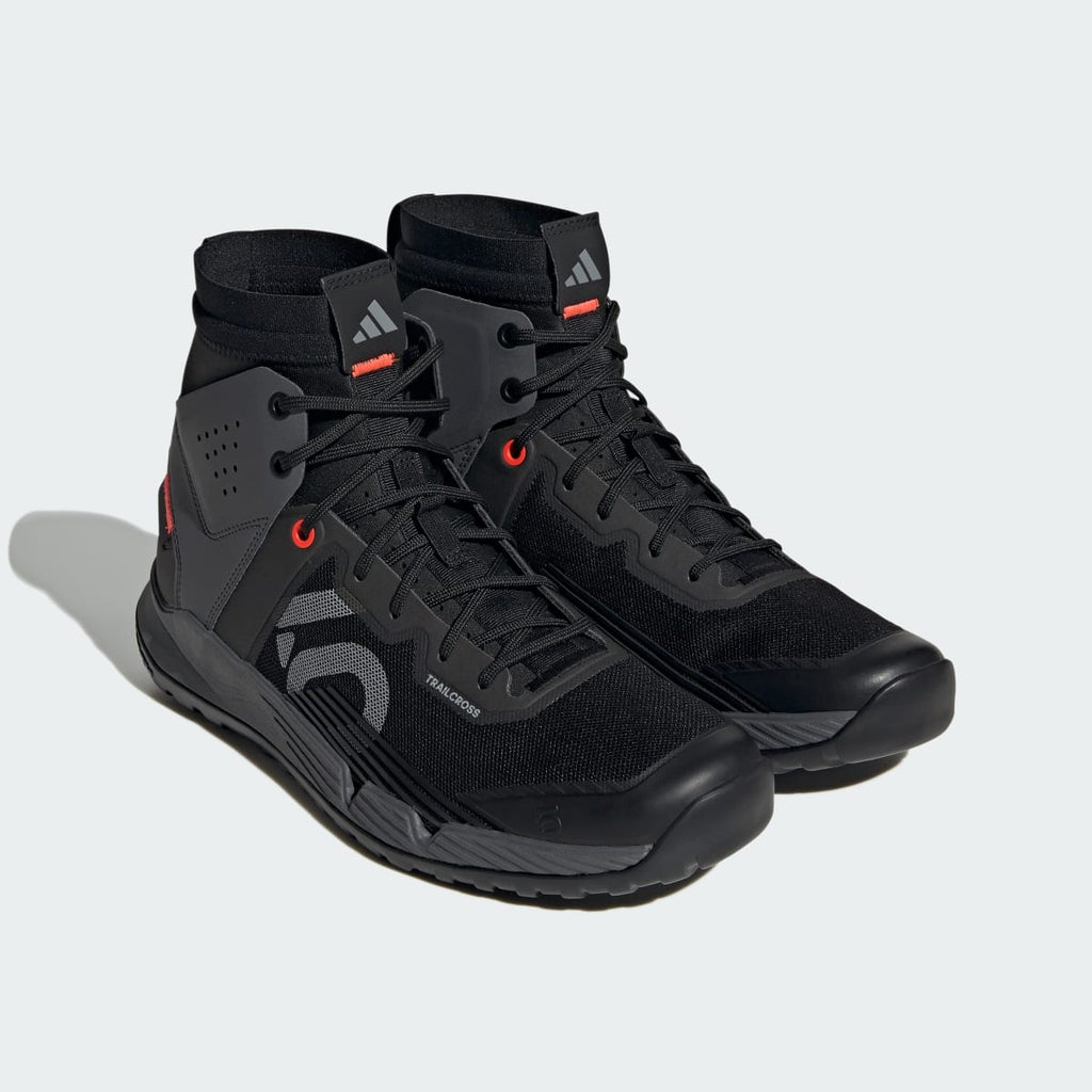 Adidas Men's Five Ten Trailcross Mid Pro Mountain Bike Shoes - Core Black / Grey Two / Solar Red - Image 6