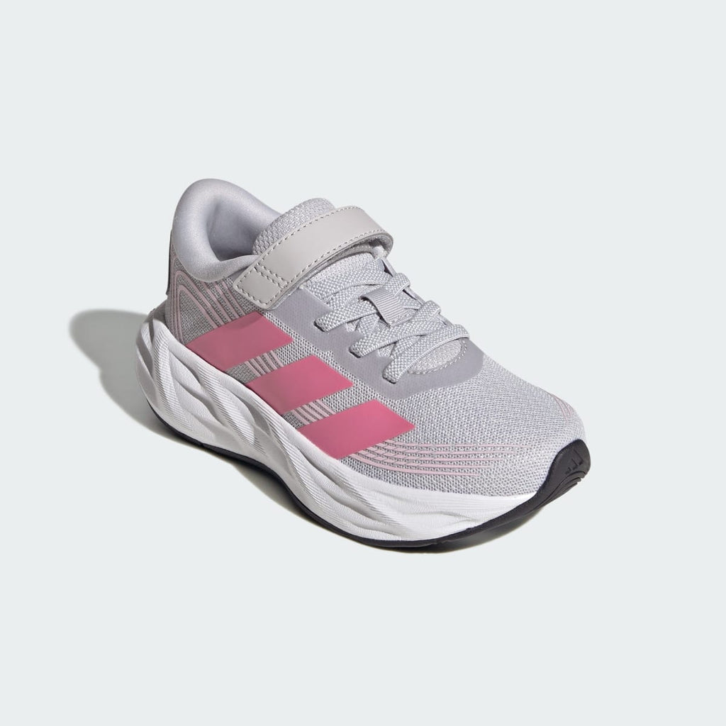 Adidas Kids' GALAXY 8 EL C Shoes - Light Solid Grey / Pink Fusion / Clear Pink - Image 4