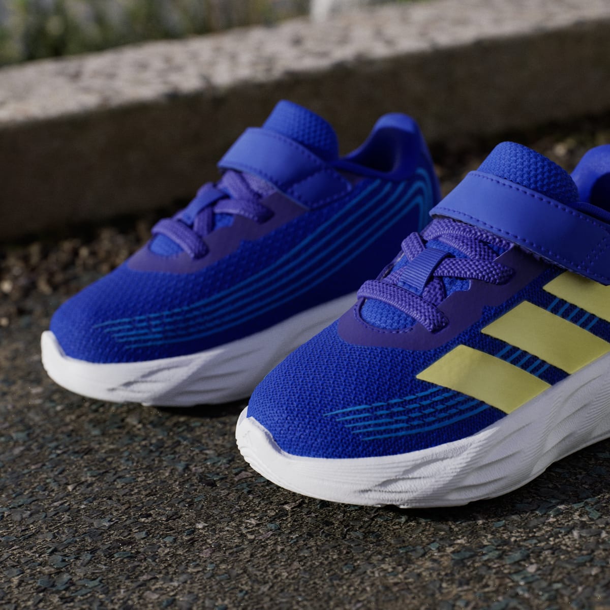 Adidas Kids' GALAXY 8 SHOES INFANT - Lucid Blue / Frozen Lemon / Lucid Ray Blue - Image 5