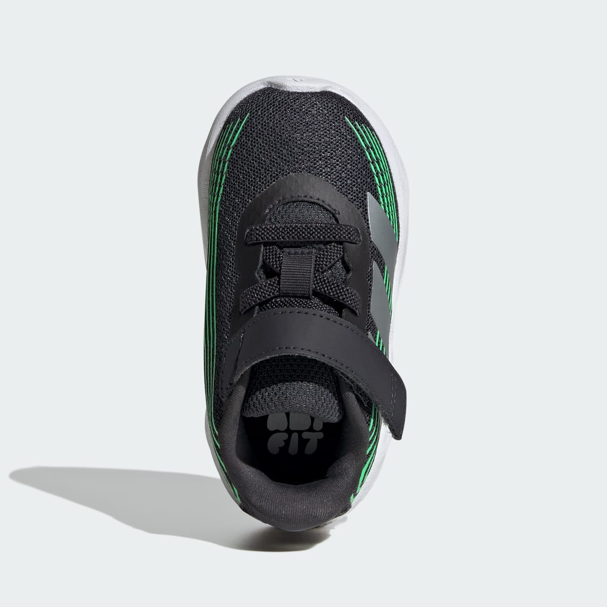 Adidas Kids' GALAXY 8 SHOES INFANT - Night Grey / Tech Grey Metallic / Screaming Green - Image 2