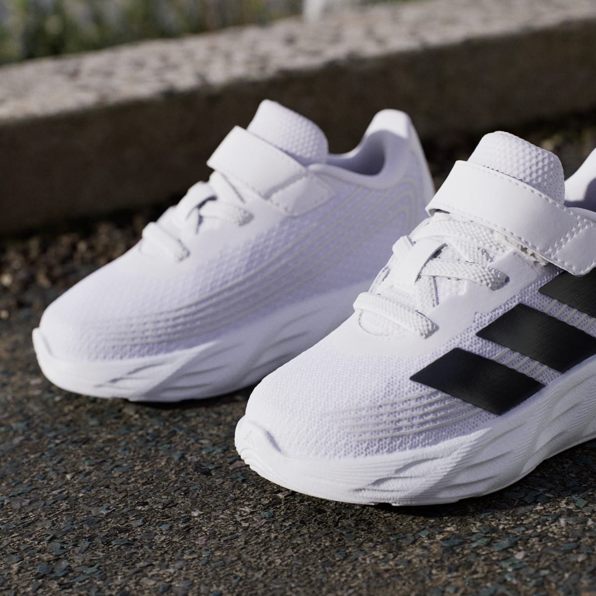 Adidas Kids' GALAXY 8 SHOES INFANT - Cloud White / Core Black / Dash Grey - Image 5
