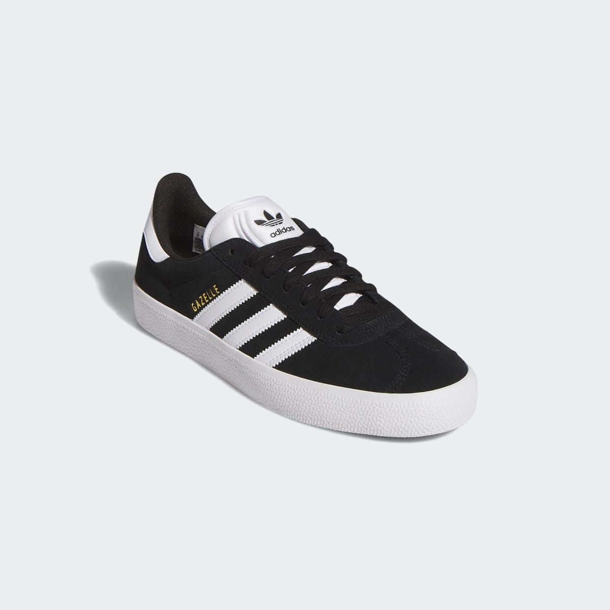 Adidas Men's GAZELLE ADV Shoes - Core Black / Cloud White / Gold Metallic - Image 4