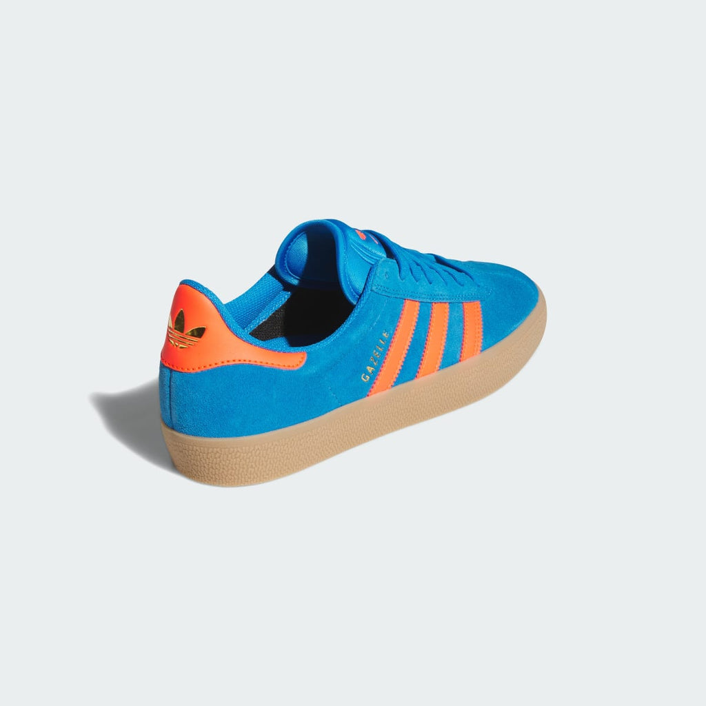 Adidas Men's GAZELLE ADV Shoes - Bright Blue / Solar Red / Gum - Image 5