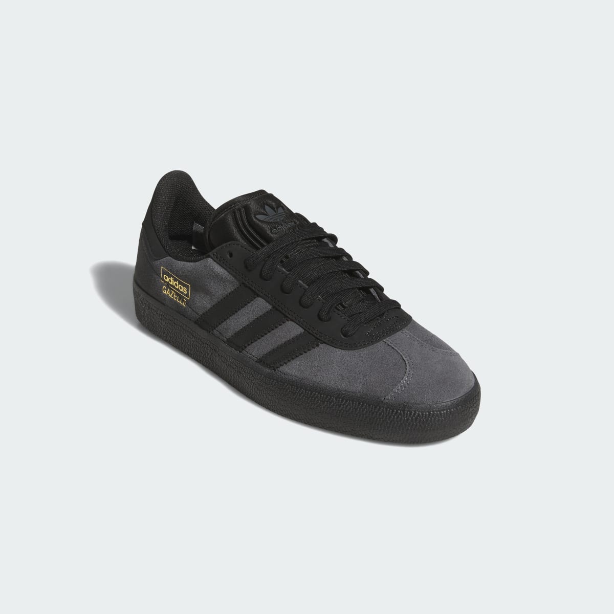 Adidas Men's GAZELLE ADV Shoes - Grey Six / Core Black / Gold Metallic - Image 4