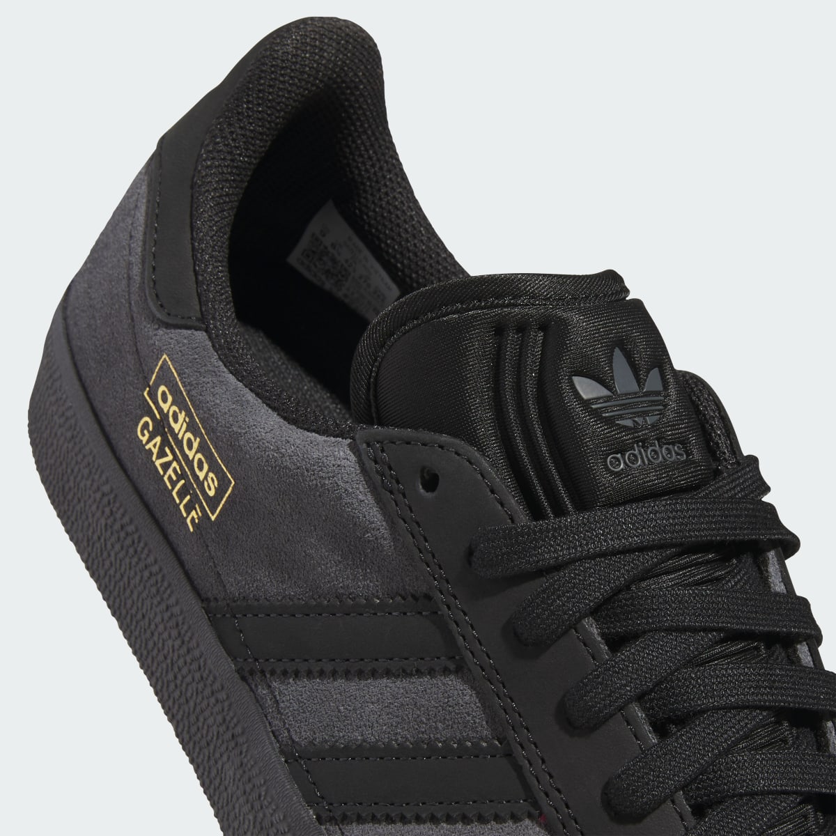 Adidas Women's GAZELLE ADV Shoes - Grey Six / Core Black / Gold Metallic - Image 8