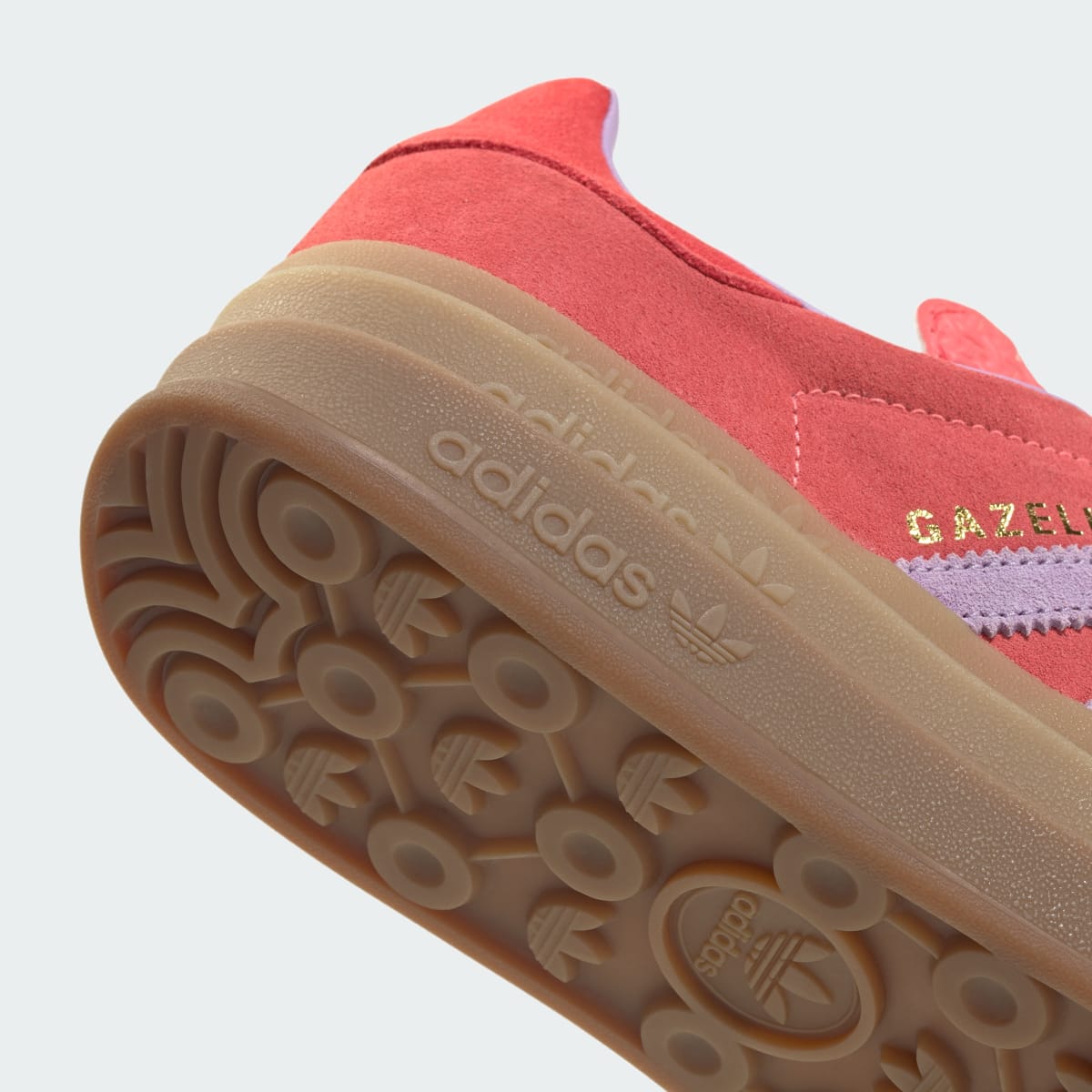 Adidas Women's GAZELLE BOLD SHOES - Semi Flash Red / Powder Plum / Semi Lucid Red - Image 8