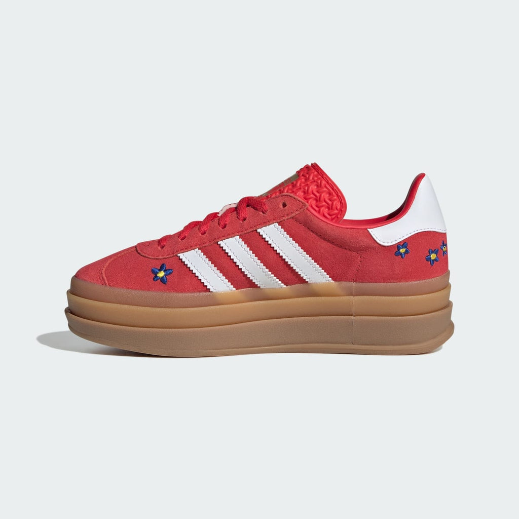 Adidas Kids' GAZELLE BOLD SHOES - Pure Ruby / Cloud White / Gum - Image 6