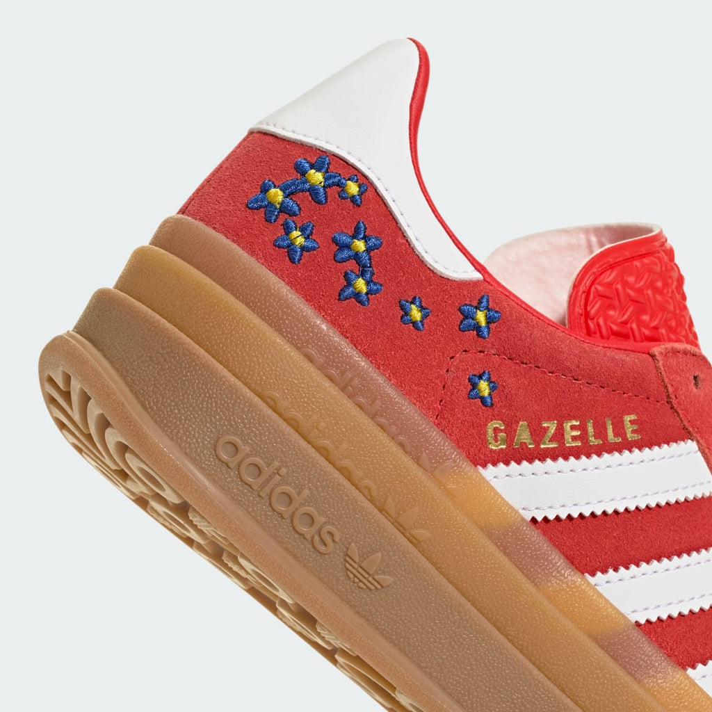 Adidas Kids' GAZELLE BOLD SHOES - Pure Ruby / Cloud White / Gum - Image 8