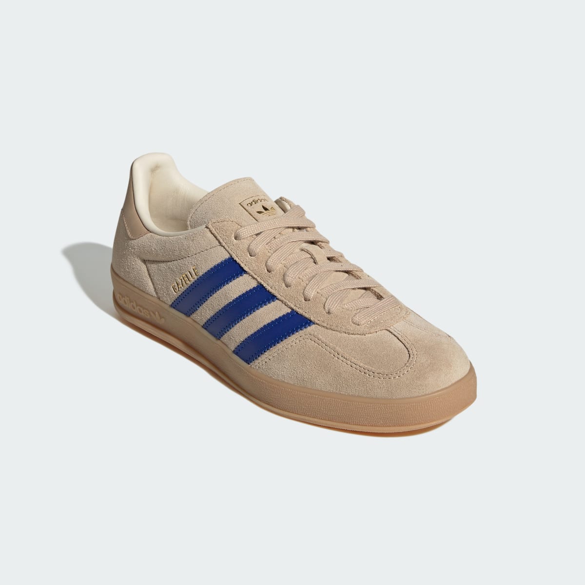 Adidas Men's GAZELLE INDOOR SHOES - Magic Beige / Royal Blue / Wonder White - Image 4