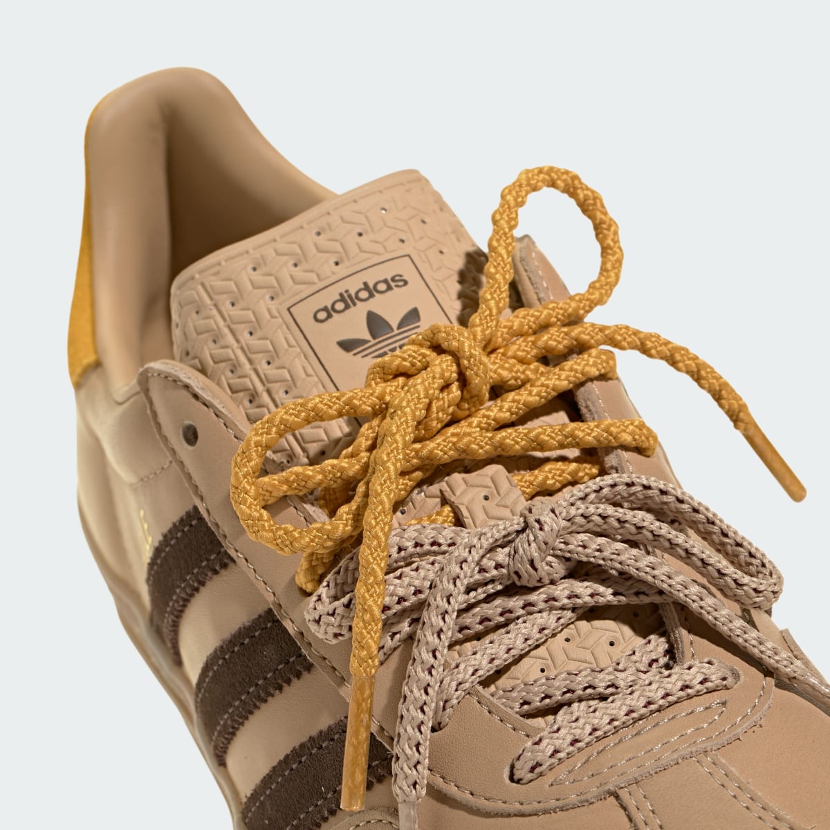 Adidas Women's GAZELLE INDOOR SHOES - Magic Beige / Brown / Preloved Yellow - Image 9