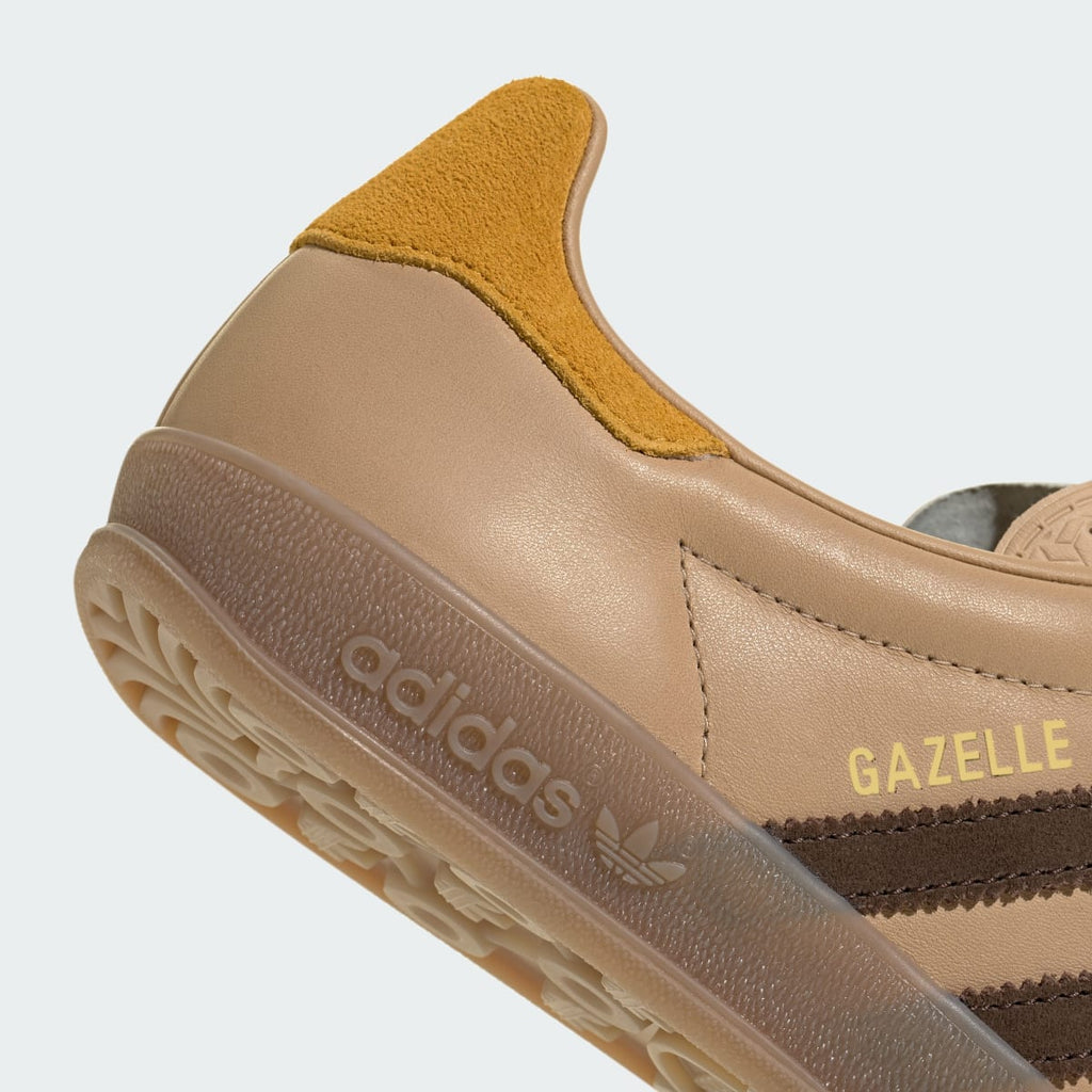 Adidas Women's GAZELLE INDOOR SHOES - Magic Beige / Brown / Preloved Yellow - Image 10