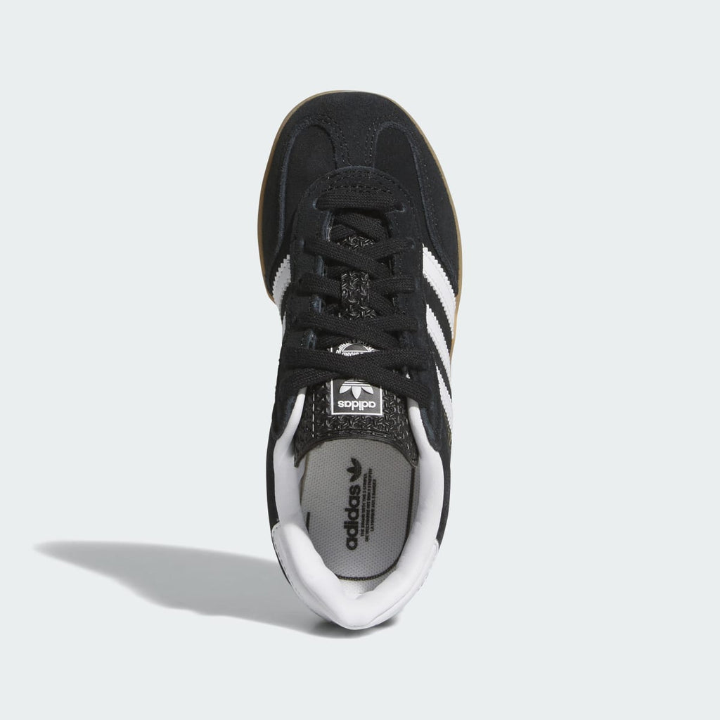 Adidas Kids' GAZELLE INDOOR SHOES - Core Black / Cloud White / Gum - Image 2